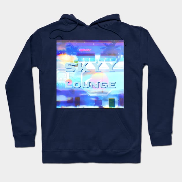 Skyy Lounge logo Hoodie by lofi_retrowave